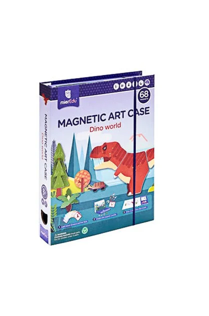 Natural Wood Educational Toys with a Magnetic Puzzle Design for Brain TrainingMagnetic Art Case Dino World Natural Wood Educational Toys with a Magnetic Puzzle Design for Brain TrainingMagnetic Art Case Dino World