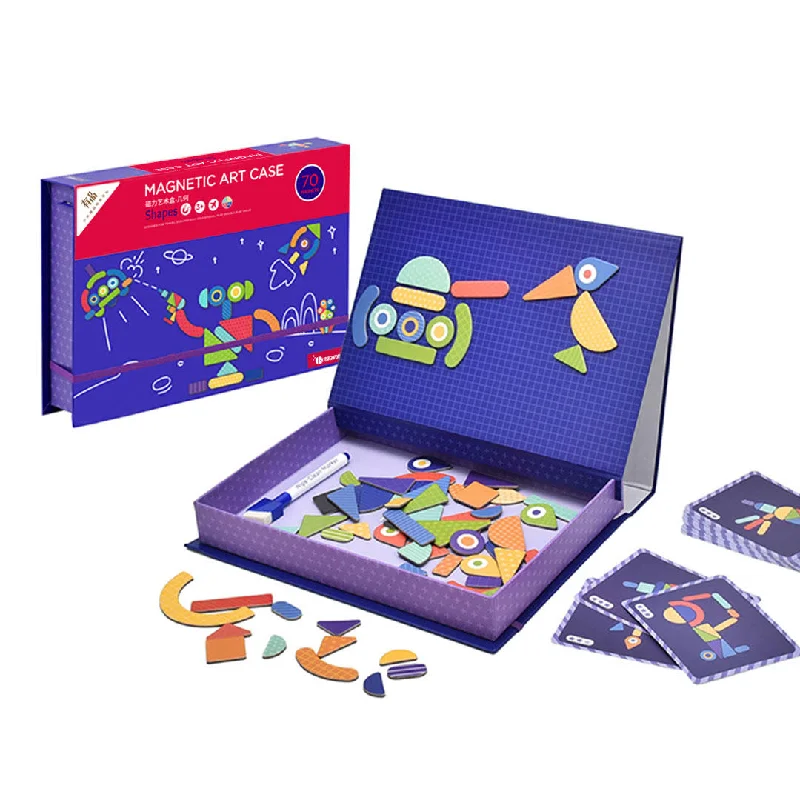 Large - Scale Solid Wood Educational Toys for Group Learning and CollaborationMagnetic Art Case Shapes Large - Scale Solid Wood Educational Toys for Group Learning and CollaborationMagnetic Art Case Shapes