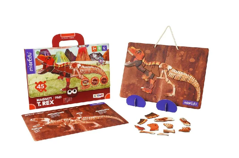 Hand - Painted Wooden Educational Toys in a Historical and Cultural ThemeMagnetic Pad T.Rex Hand - Painted Wooden Educational Toys in a Historical and Cultural ThemeMagnetic Pad T.Rex
