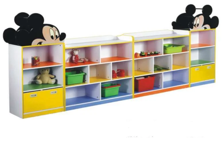 Solid Wood Educational Toys with a Coding and Logic - Building GameMickey mouse toys and book shelves Cabinet Solid Wood Educational Toys with a Coding and Logic - Building GameMickey mouse toys and book shelves Cabinet