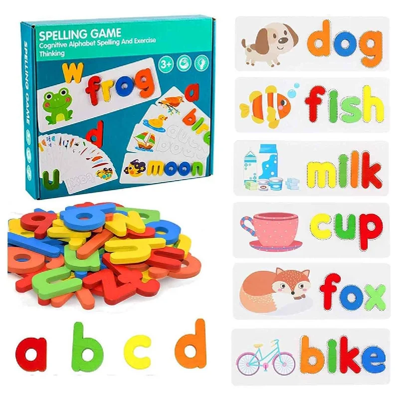 Natural Wood Early Learning Educational Toys for Toddlers' Cognitive DevelopmentMontessori Spell Learning Wooden ABC Flash Cards Shapes Puzzles Natural Wood Early Learning Educational Toys for Toddlers' Cognitive DevelopmentMontessori Spell Learning Wooden ABC Flash Cards Shapes Puzzles