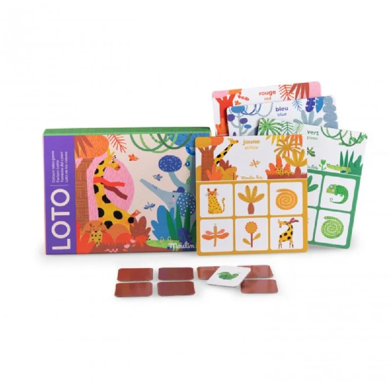 Natural Finish Wooden Educational Toys with a Music - Making Function for 3 - 5 Year OldsMoulin Roty Colours Lotto Game - Les Toupitis Natural Finish Wooden Educational Toys with a Music - Making Function for 3 - 5 Year OldsMoulin Roty Colours Lotto Game - Les Toupitis