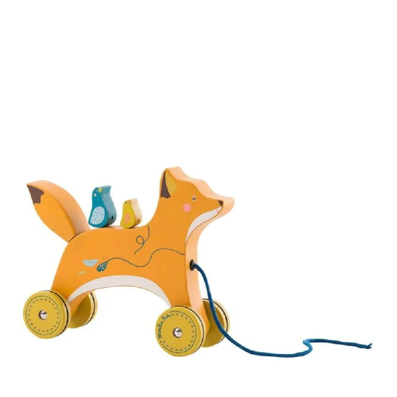 Solid Wood Educational Toys with a Science Experiment Theme for Young LearnersMoulin Roty Olga's Travel - Pull Along Fox Solid Wood Educational Toys with a Science Experiment Theme for Young LearnersMoulin Roty Olga's Travel - Pull Along Fox