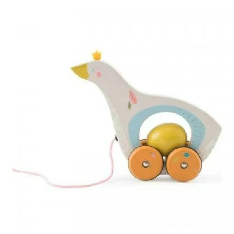 Sustainable Wooden Educational Toys with a Storytelling and Role - Playing SetMoulin Roty Olga's Travel - Pull Along Goose & Egg Sustainable Wooden Educational Toys with a Storytelling and Role - Playing SetMoulin Roty Olga's Travel - Pull Along Goose & Egg