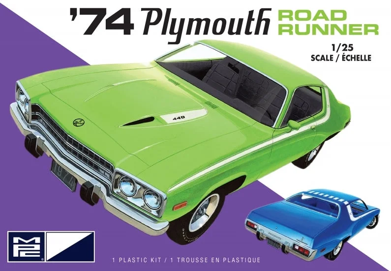 Remote - Controlled High - Speed Off - Road Buggy with All - Terrain Tires and SuspensionMPC 920 1:25 1974 Plymouth Road Runner Remote - Controlled High - Speed Off - Road Buggy with All - Terrain Tires and SuspensionMPC 920 1:25 1974 Plymouth Road Runner
