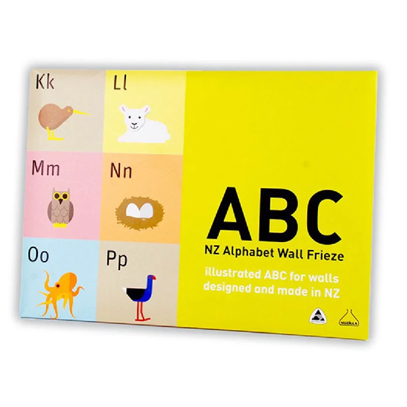 Hand - Carved Wooden Educational Toys with Alphabet - Learning BlocksNZ ABC Wall Frieze Hand - Carved Wooden Educational Toys with Alphabet - Learning BlocksNZ ABC Wall Frieze