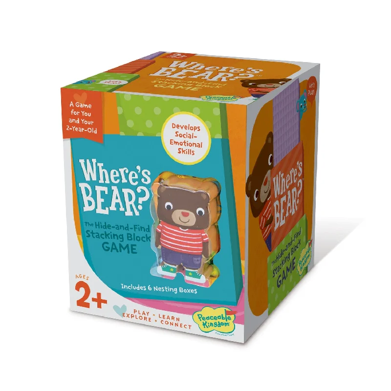 Natural Wood Educational Toys with a Magnetic Puzzle Design for Brain TrainingPeaceable Kingdom - Where's Bear? Game Natural Wood Educational Toys with a Magnetic Puzzle Design for Brain TrainingPeaceable Kingdom - Where's Bear? Game