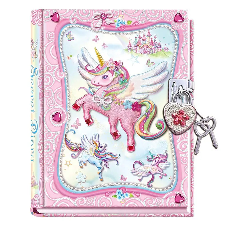 Natural Wood Educational Toys with a Magnetic Puzzle Design for Brain TrainingPecoware Diary Pad With Heart Shaped Lock - Unicorn Natural Wood Educational Toys with a Magnetic Puzzle Design for Brain TrainingPecoware Diary Pad With Heart Shaped Lock - Unicorn