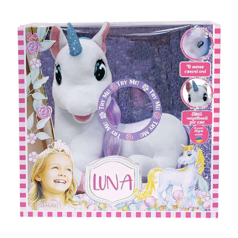 Hand - Carved Wooden Educational Toys with Alphabet - Learning BlocksPlush Toy Unicorn Luna with Luminous Horn And Three Fairy Tales In English Hand - Carved Wooden Educational Toys with Alphabet - Learning BlocksPlush Toy Unicorn Luna with Luminous Horn And Three Fairy Tales In English