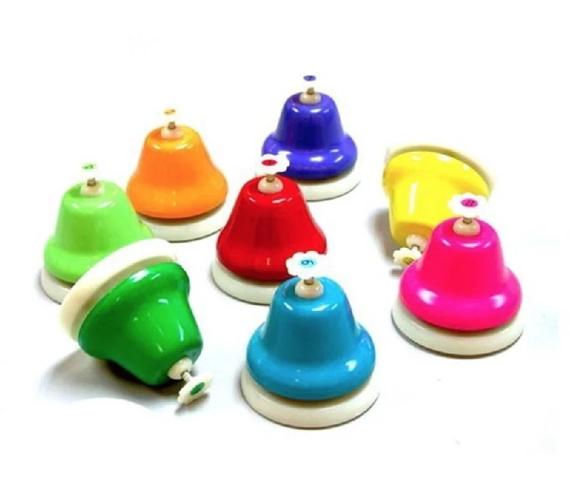 Hand - Painted Wooden Educational Toys in a Historical and Cultural ThemeRainbow Music large Desk Bells (8pk) Hand - Painted Wooden Educational Toys in a Historical and Cultural ThemeRainbow Music large Desk Bells (8pk)