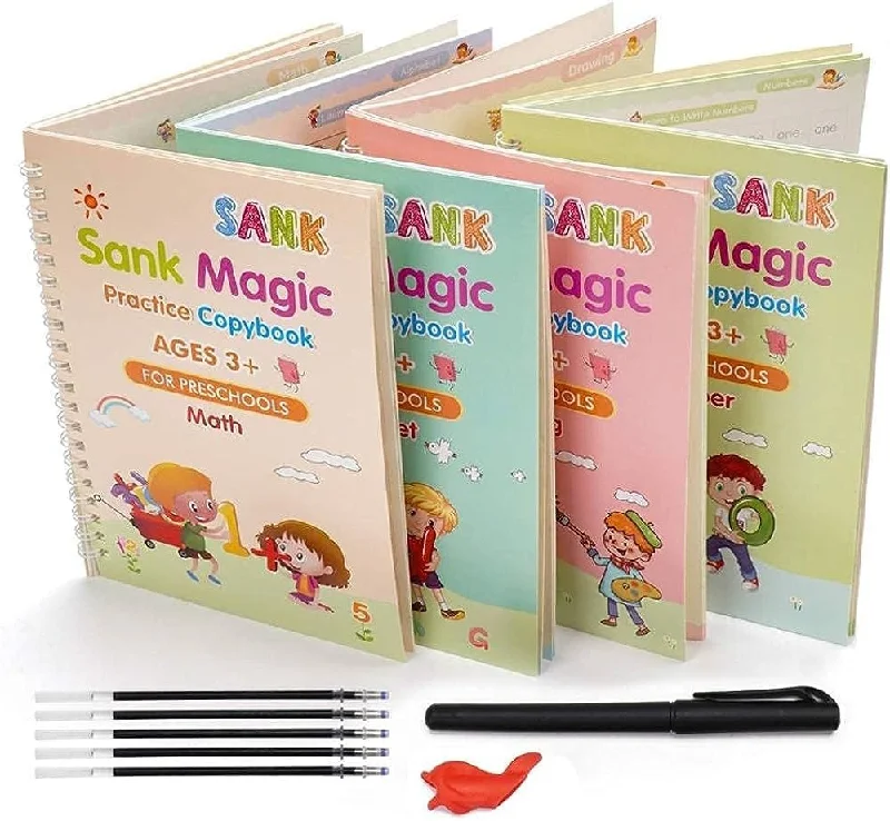 Natural Wood Educational Toys with a Construction and Engineering Play SetSank Magic Practice Copybook(4 BOOKS+10 INK REFILL) Natural Wood Educational Toys with a Construction and Engineering Play SetSank Magic Practice Copybook(4 BOOKS+10 INK REFILL)