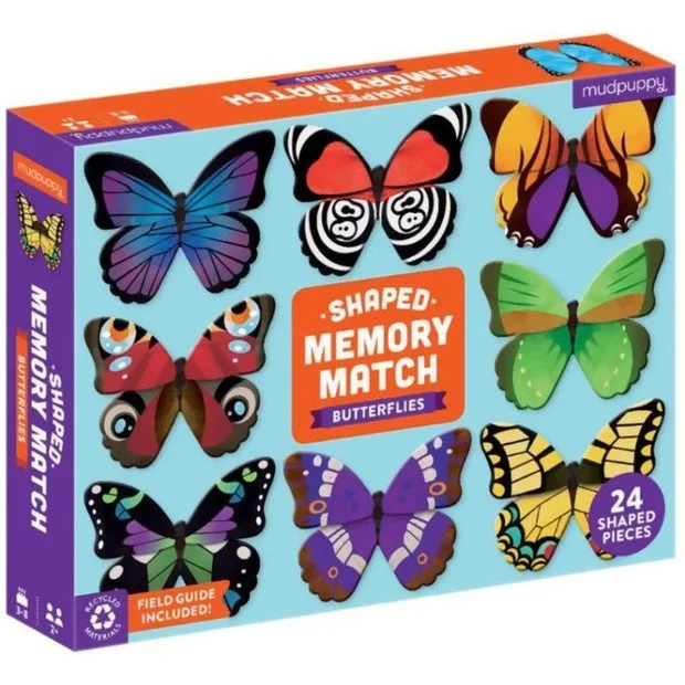 Hand - Carved Wooden Educational Toys with Alphabet - Learning BlocksMemory Match Butterflies Hand - Carved Wooden Educational Toys with Alphabet - Learning BlocksMemory Match Butterflies