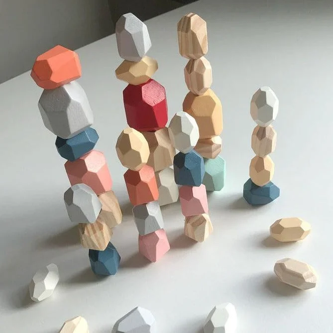 High - Quality Solid Wood Educational Toys for Developing Fine Motor Skills in KidsPrism Play 36 Pcs Rainbow Wooden Balancing Stones High - Quality Solid Wood Educational Toys for Developing Fine Motor Skills in KidsPrism Play 36 Pcs Rainbow Wooden Balancing Stones