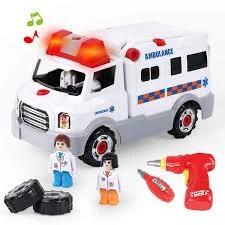 Hand - Painted Wooden Educational Toys in a Historical and Cultural ThemeTake apart Ambulance (18m+) Toy Hand - Painted Wooden Educational Toys in a Historical and Cultural ThemeTake apart Ambulance (18m+) Toy