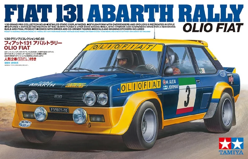 Kids' Plastic Pedal - Powered Tricycle with a Storage Basket and Safety FeaturesTamiya 20069 1:20 Fiat 131 Abarth Rally Kids' Plastic Pedal - Powered Tricycle with a Storage Basket and Safety FeaturesTamiya 20069 1:20 Fiat 131 Abarth Rally