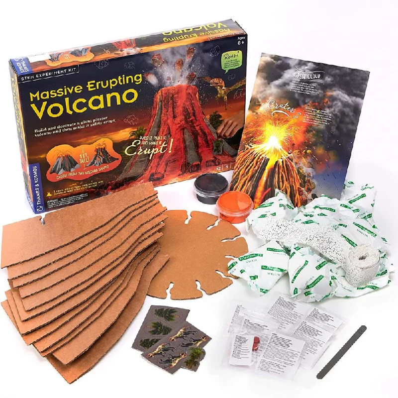 Natural Wood Educational Toys with a Construction and Engineering Play SetThames & Kosmos STEM Massive Erupting Volcano Natural Wood Educational Toys with a Construction and Engineering Play SetThames & Kosmos STEM Massive Erupting Volcano