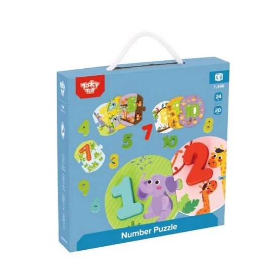 Natural Wood Educational Toys with a Magnetic Puzzle Design for Brain TrainingTooky Toy New Interesting Number Puzzle Learning Gift Set - 20 Pieces Natural Wood Educational Toys with a Magnetic Puzzle Design for Brain TrainingTooky Toy New Interesting Number Puzzle Learning Gift Set - 20 Pieces