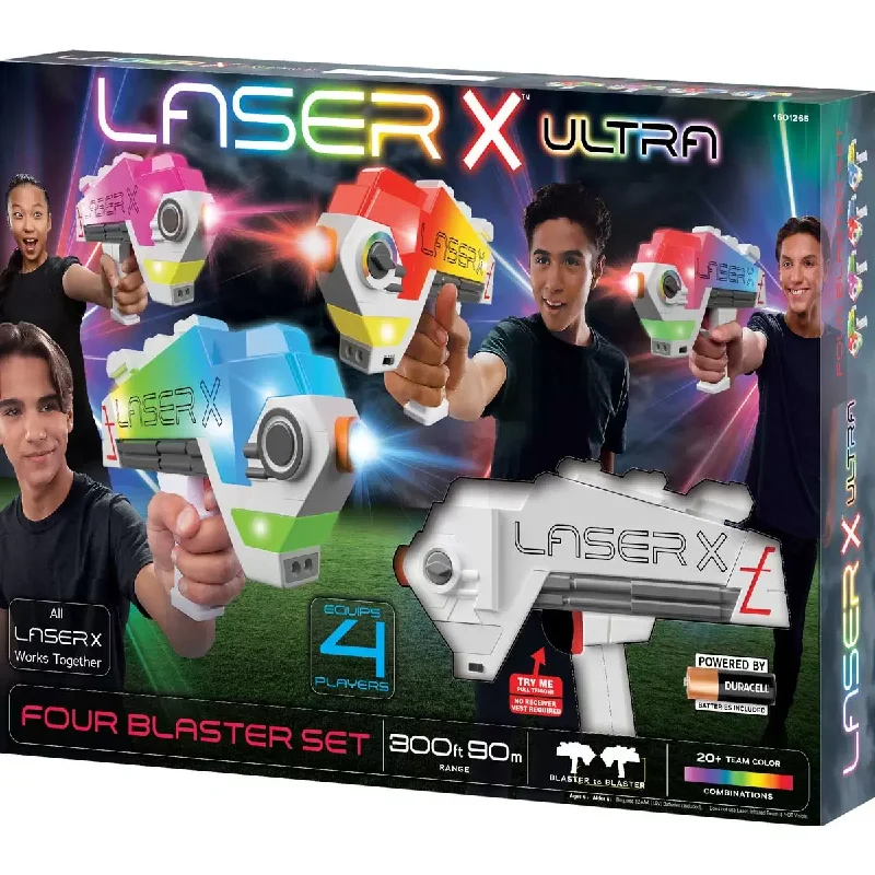 Hand - Painted Wooden Educational Toys in a Historical and Cultural ThemeULTRA 4 Player Blaster Laser Toy Game | range 300 ft / 90m | Batteries Included Hand - Painted Wooden Educational Toys in a Historical and Cultural ThemeULTRA 4 Player Blaster Laser Toy Game | range 300 ft / 90m | Batteries Included