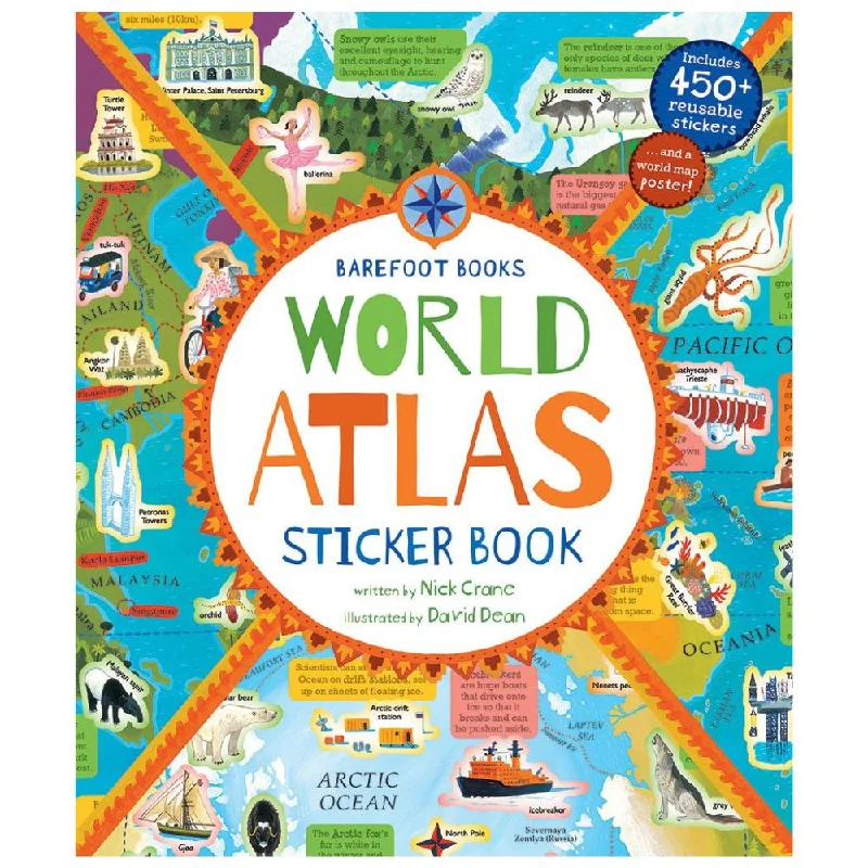 Natural Finish Wooden Educational Toys with a Music - Making Function for 3 - 5 Year OldsWorld Atlas Sticker Book Natural Finish Wooden Educational Toys with a Music - Making Function for 3 - 5 Year OldsWorld Atlas Sticker Book