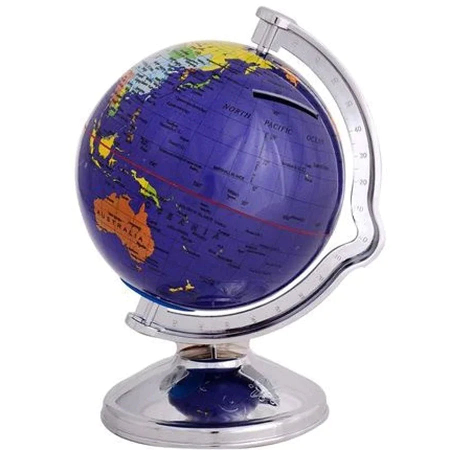 Hand - Sanded Wooden Educational Toys for Safe Exploration by PreschoolersWorld Globe Money Bank Hand - Sanded Wooden Educational Toys for Safe Exploration by PreschoolersWorld Globe Money Bank