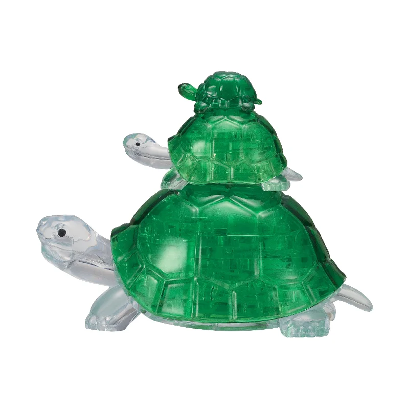 3D Crystal Puzzle - Turtles: 37 Pcs