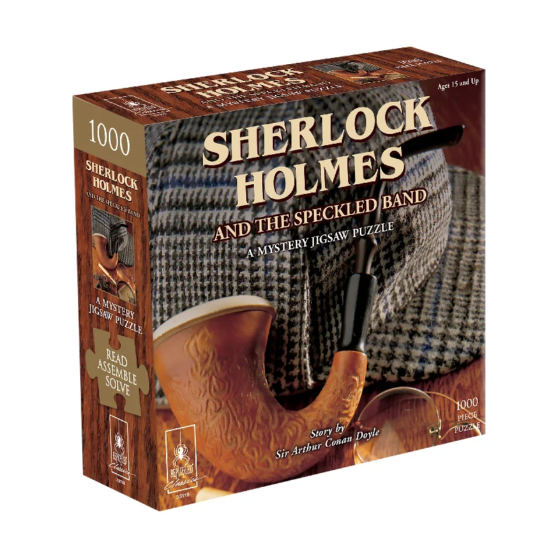 Sherlock Holmes and the Speckled Band Classic Mystery Jigsaw Puzzle: 1000 Pcs