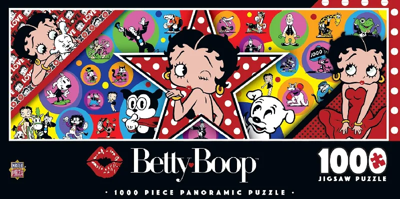 Betty Boop 1000 Piece Panoramic Jigsaw Puzzle