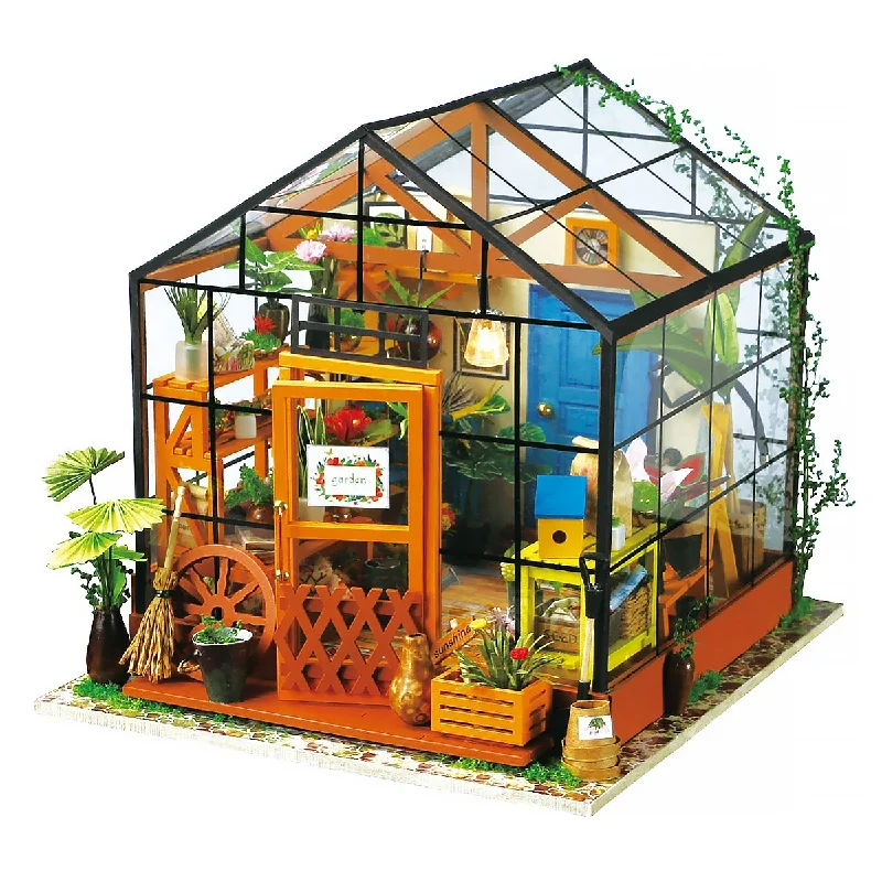 Cathy's Flower House DIY Miniature Dollhouse Kit