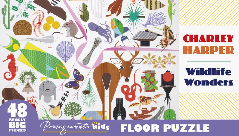 Charley Harper's Wildlife Wonders 48 piece puzzle