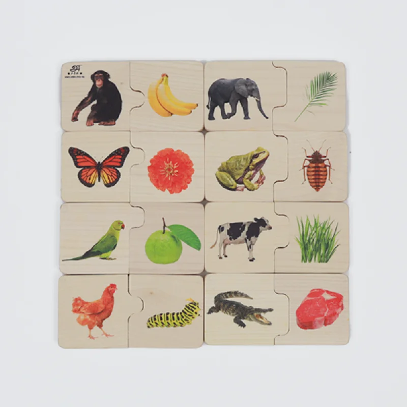 Hand - Carved Wooden Puzzles of Mythical Creatures for Fantasy FansChunky puzzle- Feed The Animals(16 Chunks) Hand - Carved Wooden Puzzles of Mythical Creatures for Fantasy FansChunky puzzle- Feed The Animals(16 Chunks)