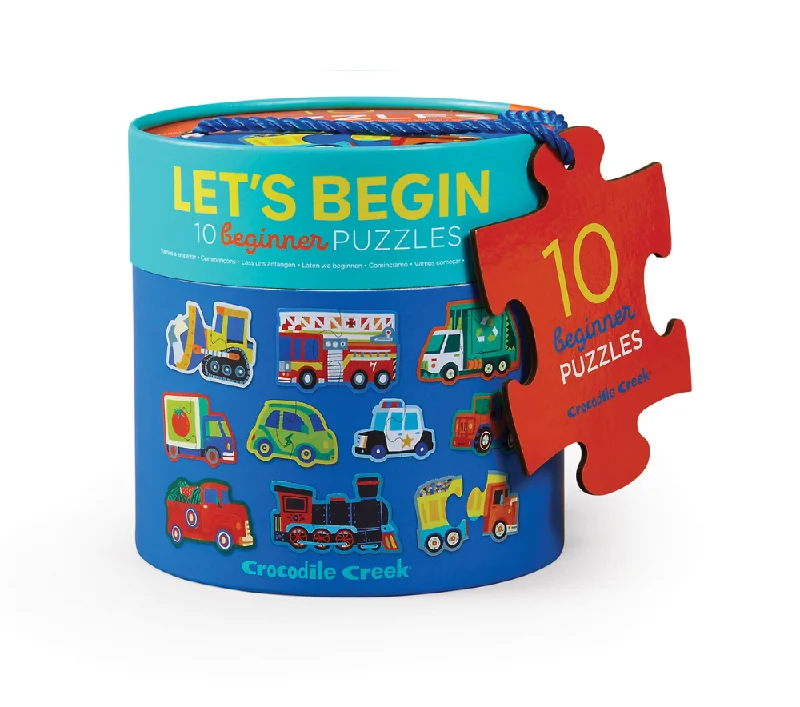 Crocodile Creek Let's Begin 2pce Puzzles 'Vehicles'