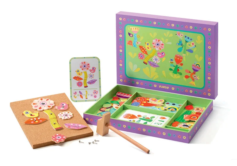 Scented Wooden Puzzles with a Fresh Pine Aroma for a Sensory ExperienceDjeco Garden Tap Tap Game Scented Wooden Puzzles with a Fresh Pine Aroma for a Sensory ExperienceDjeco Garden Tap Tap Game
