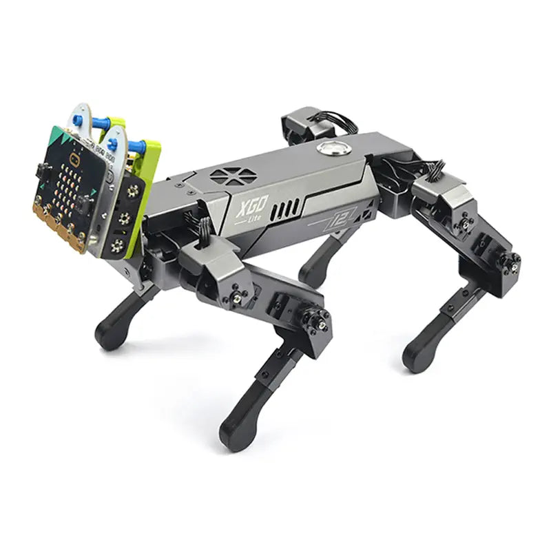 Remote - Controlled Wooden Robots with Light - Up Features for Indoor EntertainmentELECFREAKS micro:bit XGO Quadruped Robot Kit (EU) Remote - Controlled Wooden Robots with Light - Up Features for Indoor EntertainmentELECFREAKS micro:bit XGO Quadruped Robot Kit (EU)