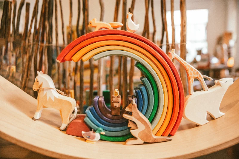 Hand - Carved Wooden Puzzles of Mythical Creatures for Fantasy FansExtra Large Rainbow Hand - Carved Wooden Puzzles of Mythical Creatures for Fantasy FansExtra Large Rainbow