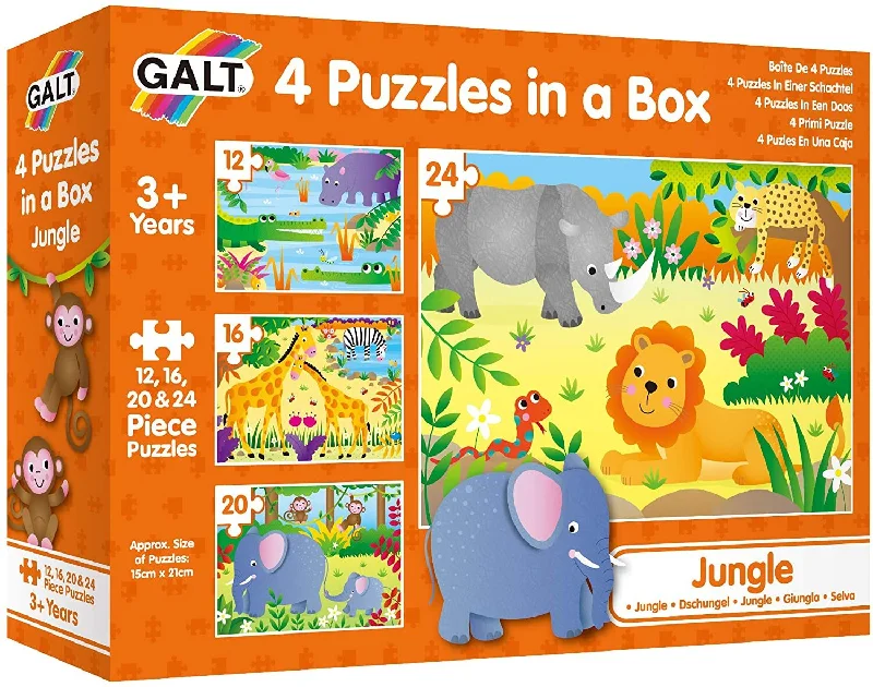 Galt - 4 Puzzles In a Box - Jungle