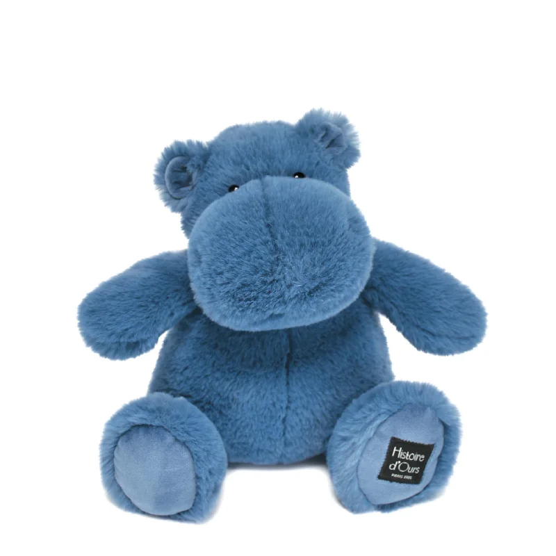Giant Plush Teddy Bears with Soft Fur for Bedroom DecorationHistoire d'Ours Hippo Blue 25cm Giant Plush Teddy Bears with Soft Fur for Bedroom DecorationHistoire d'Ours Hippo Blue 25cm