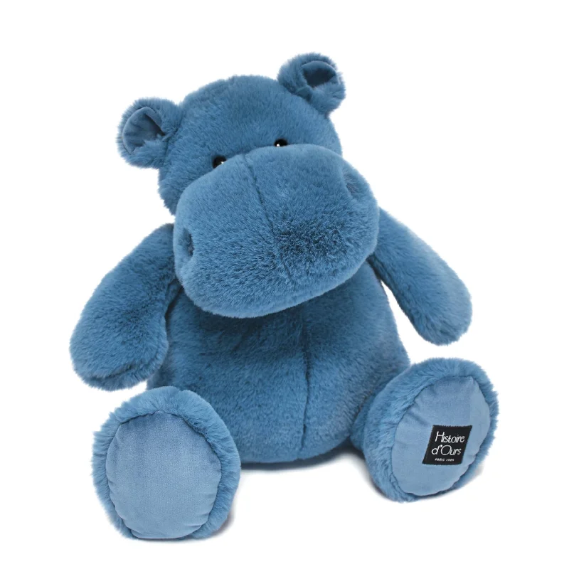 Plush Farm Animal Sets with a Cow, Pig, and Sheep for Nursery DecorHistoire d'Ours Hippo Blue 40cm Plush Farm Animal Sets with a Cow, Pig, and Sheep for Nursery DecorHistoire d'Ours Hippo Blue 40cm