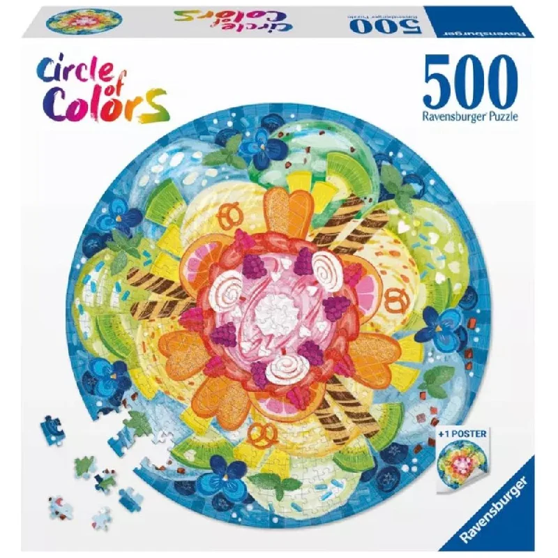 Ice Cream 500 pc Round Puzzle