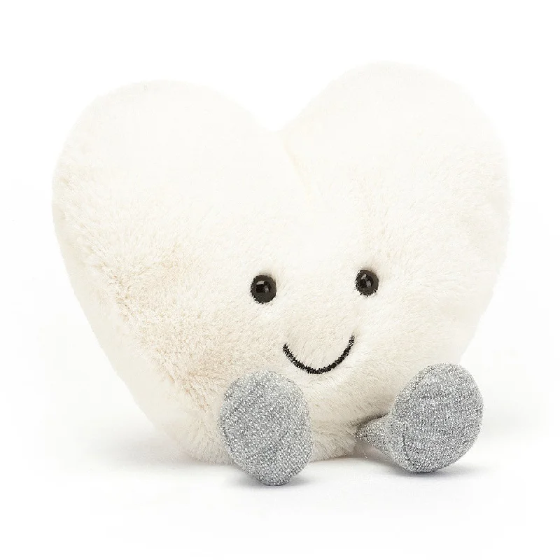 Plush Superhero Dolls with Embroidered Badges for Young FansJellycat Amuseable Cream Heart Plush Superhero Dolls with Embroidered Badges for Young FansJellycat Amuseable Cream Heart