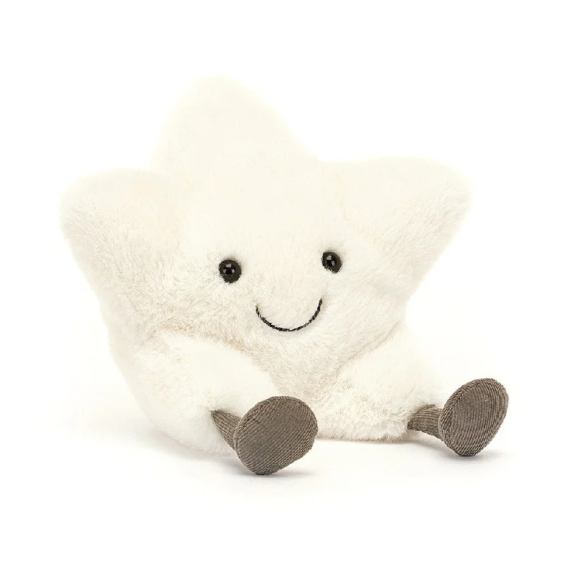 Plush Safari Animal Toys with a Lion, Giraffe, and Zebra for Preschool LearningJellycat Amuseable Cream Star Plush Safari Animal Toys with a Lion, Giraffe, and Zebra for Preschool LearningJellycat Amuseable Cream Star