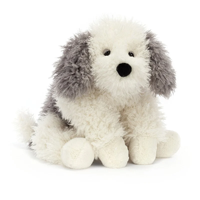 Plush Superhero Dolls with Embroidered Badges for Young FansJellycat Floofie Sheepdog Plush Superhero Dolls with Embroidered Badges for Young FansJellycat Floofie Sheepdog