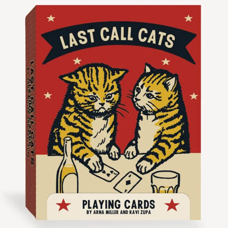 Last Call Cats Playing Cards