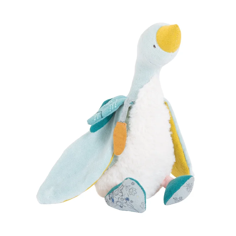Plush Unicorns with Shiny Horns for Children's Birthday GiftsMoulin Roty Le Voyage D'olga, Plumette The Blue Goose with High Grade French Fabrics 23cm Plush Unicorns with Shiny Horns for Children's Birthday GiftsMoulin Roty Le Voyage D'olga, Plumette The Blue Goose with High Grade French Fabrics 23cm