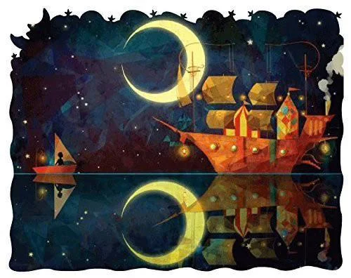 Puzzle - Swapable Wooden Puzzles with a Circus Theme for Community ExchangesNadiezda Night Ship Wooden Jigsaw Puzzle Puzzle - Swapable Wooden Puzzles with a Circus Theme for Community ExchangesNadiezda Night Ship Wooden Jigsaw Puzzle
