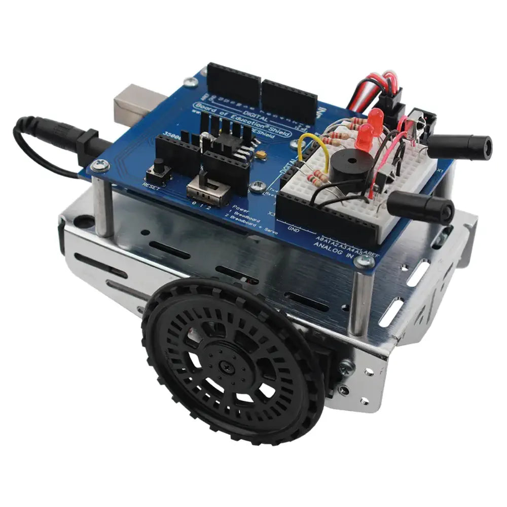 Programmable Wooden Robots with Bluetooth Connectivity for Tech - Savvy TeensParallax Boe-Bot Robotics Shield Kit for Arduino (with Arduino) Programmable Wooden Robots with Bluetooth Connectivity for Tech - Savvy TeensParallax Boe-Bot Robotics Shield Kit for Arduino (with Arduino)