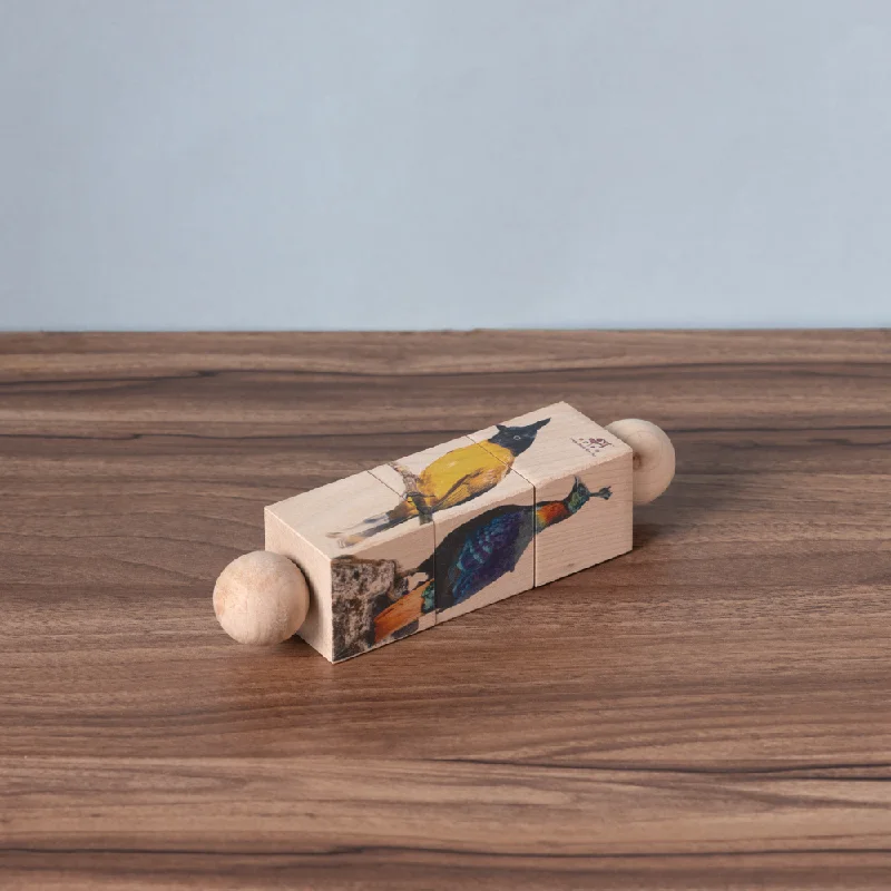 Braille - Labeled Wooden Puzzles for Visually Impaired IndividualsRotating Puzzle - Birds Braille - Labeled Wooden Puzzles for Visually Impaired IndividualsRotating Puzzle - Birds