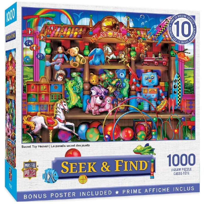 Secret Toy Heaven Seek And Find 1000pc Puzzle…@Masterpcs