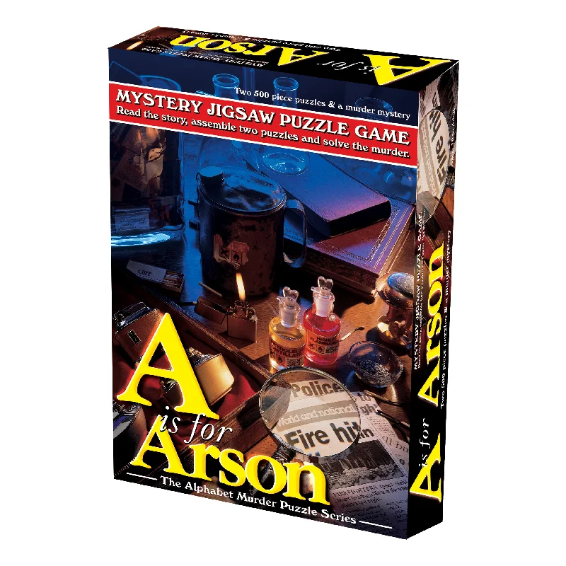 A is for Arson Murder Mystery Jigsaw Puzzle: 1000 Pcs