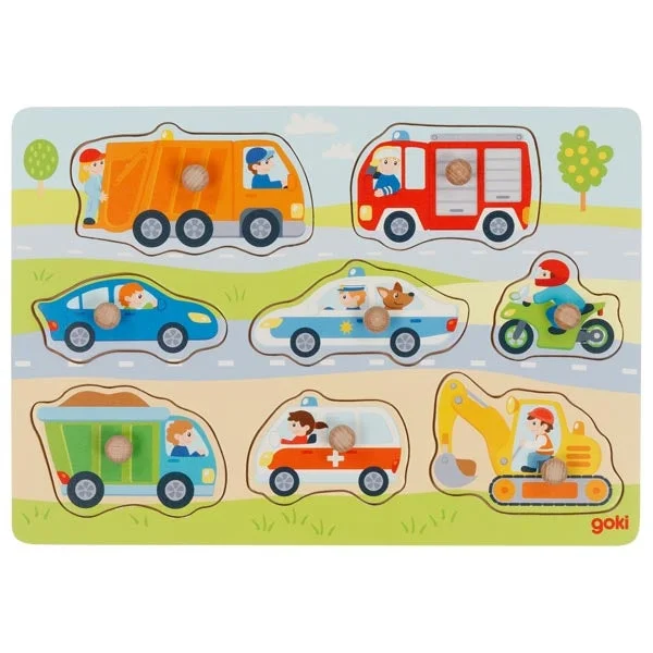 Scented Wooden Puzzles with a Fresh Pine Aroma for a Sensory ExperienceLift-out puzzle - Vehicles Scented Wooden Puzzles with a Fresh Pine Aroma for a Sensory ExperienceLift-out puzzle - Vehicles