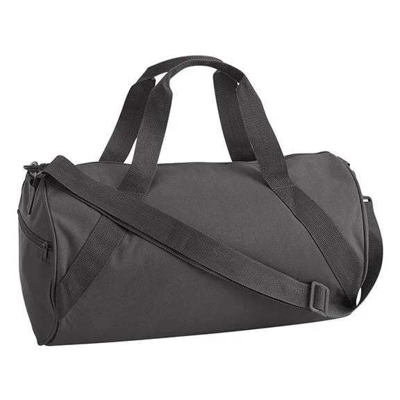 Medium - Sized Genuine Leather Duffel Bag in Rich Brown for Business Trips8805 - Liberty Bags Barrel Duffel Bag | Charcoal